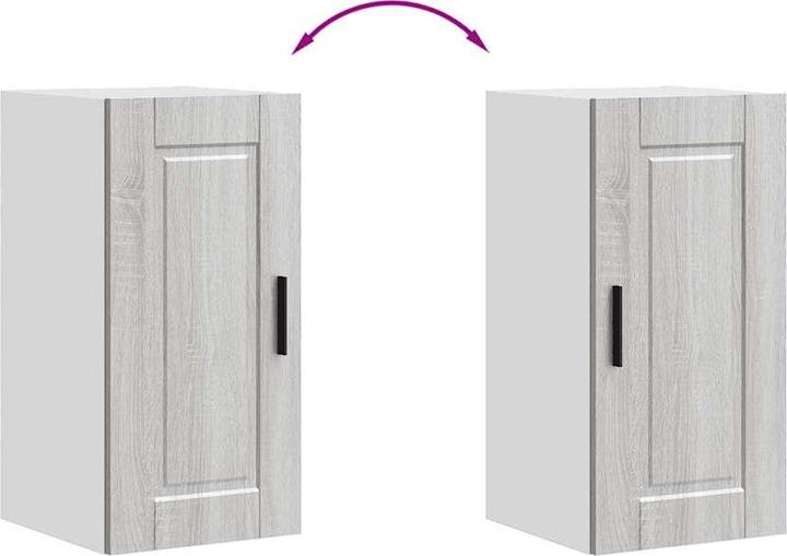 Immagine prodotto VidaXL Parete attrezzata per la cucina Porto Grey Sonoma in legno Parete attrezzata per la cucina (30 x 31 x 60 cm)