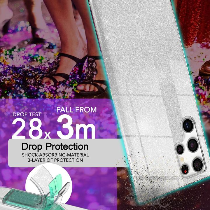 Image du produit Nalia Étui hybride pailleté (Samsung Galaxy S24 Ultra)