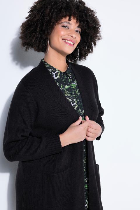Produktbild Angel of Style Strickjacke, lange und gerade, offene Form, Rippstrick (42)
