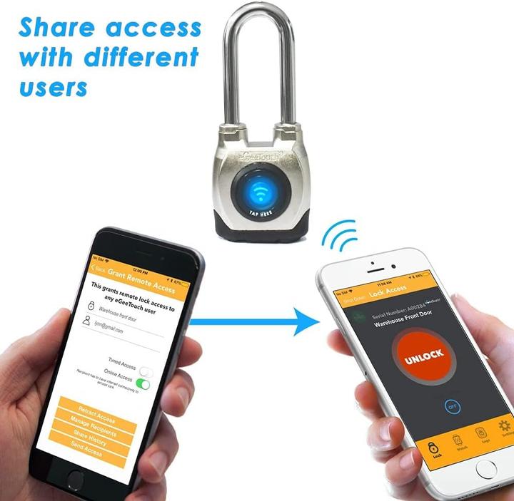 Immagine prodotto EGeeTouch Smartes Vorhängeschloss