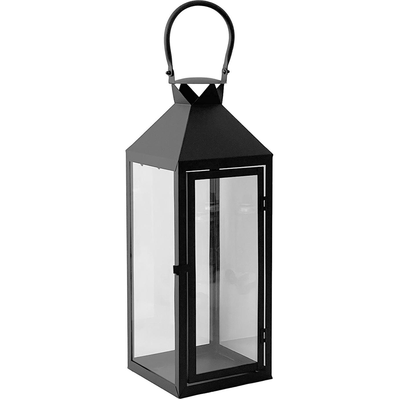 Mojawo, Laterne, XXL Garten - Laterne Windlicht Schwarz Metall 54cm (1 x)
