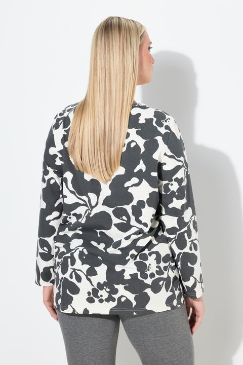 Produktbild Ulla Popken Shirt, Keyhole, Rundhalssschnitt, Langarm (60)