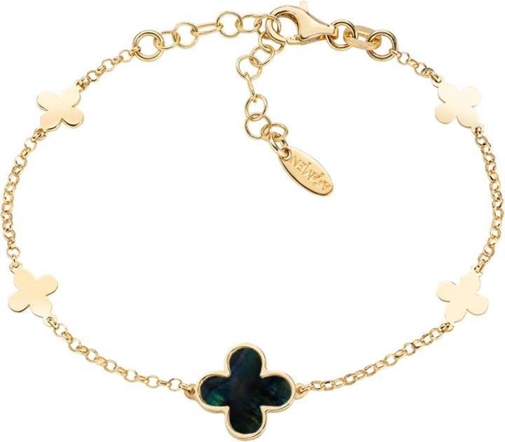Image du produit Amen Mother of Pearl Flower Bracelet (19 cm, Argent 925, Émail)