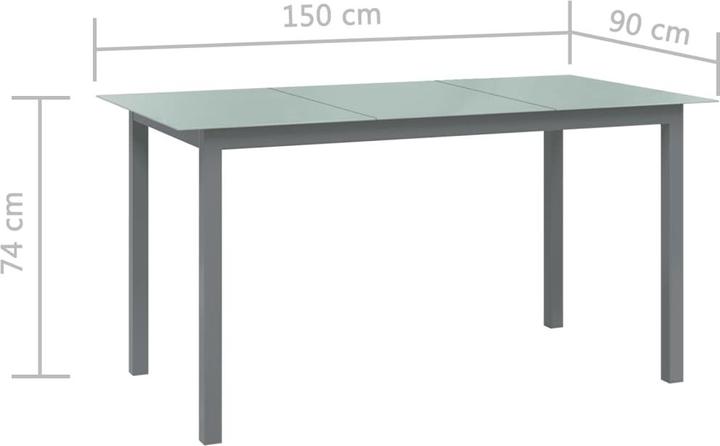 Produktbild vidaXL Gartentisch (150 x 90 x 74 cm)