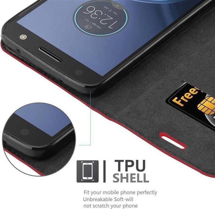 Actual product image Cadorabo Book Invisible Magnet Cover (Motorola Moto Z Force)