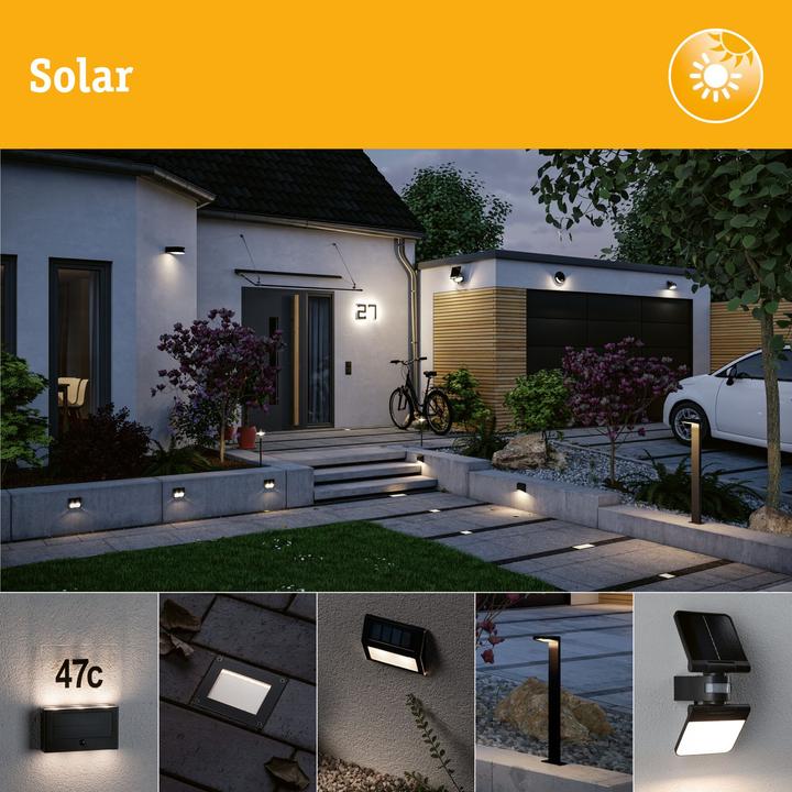 Image du produit Paulmann Solar Wandfluter Flotas (700 lm, IP65)