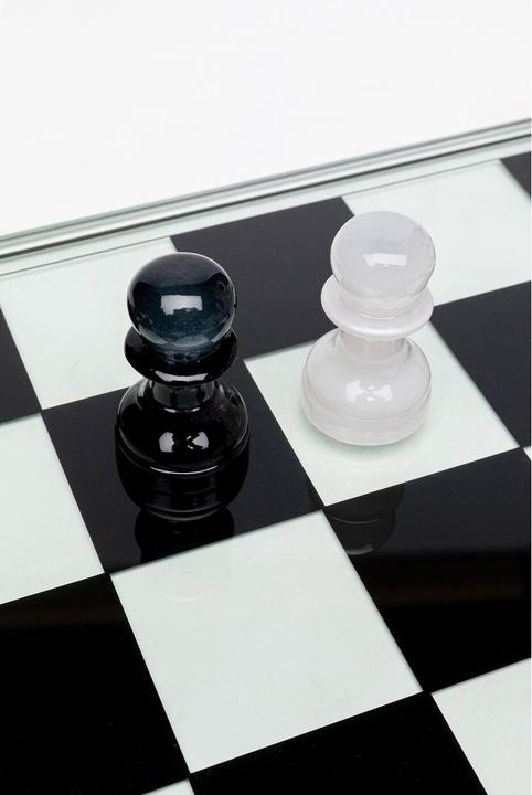 Actual product image Kare Design Deco Object Chess Transparent 60x60cm