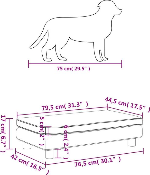Image du produit vidaXL Hundebett (Chien)