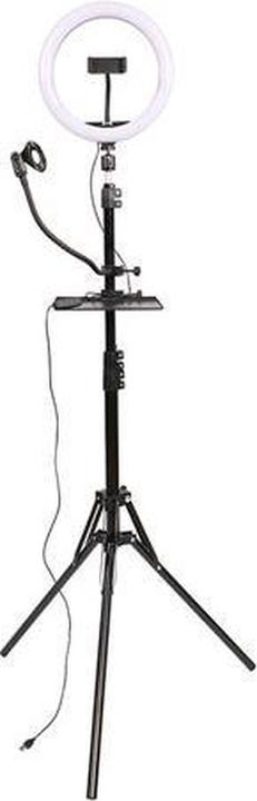 Productafbeelding Studioking LED Vlog Set SK-K190 met Ringlamp en Microfoonhouder (Ringlicht)