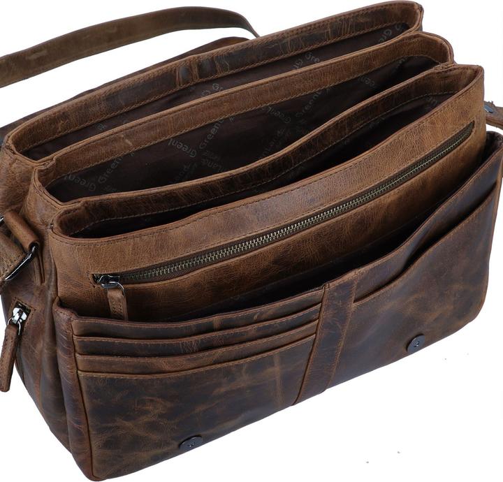 Produktbild Greenland Nature Montana Umhängetasche Leder 34 cm