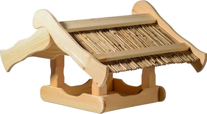 Immagine prodotto Dobar Grande casetta per uccelli "Kunoy" con tetto di paglia, per stand