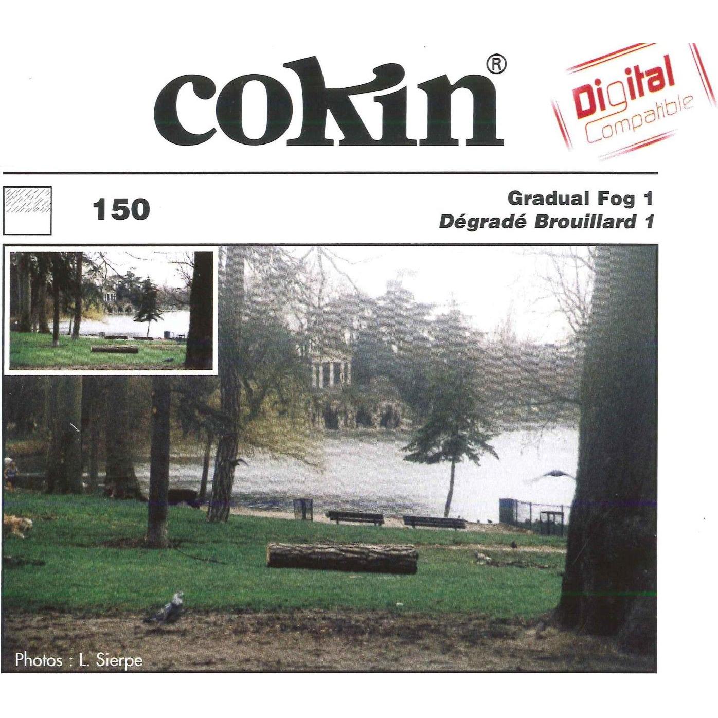 Cokin Filter A150 Verlauf Nebel 1 (67 mm, ND- / Grauverlauffilter, 62 mm), Objektivfilter