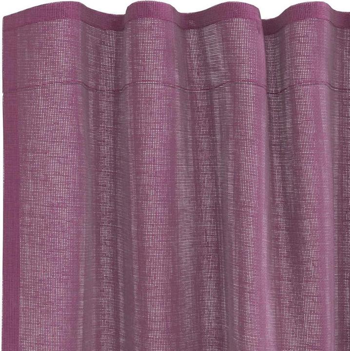 Produktbild vidaXL Voile Vorhänge mit Stangentaschen 2 Stk. Lila (140 x 175 cm)