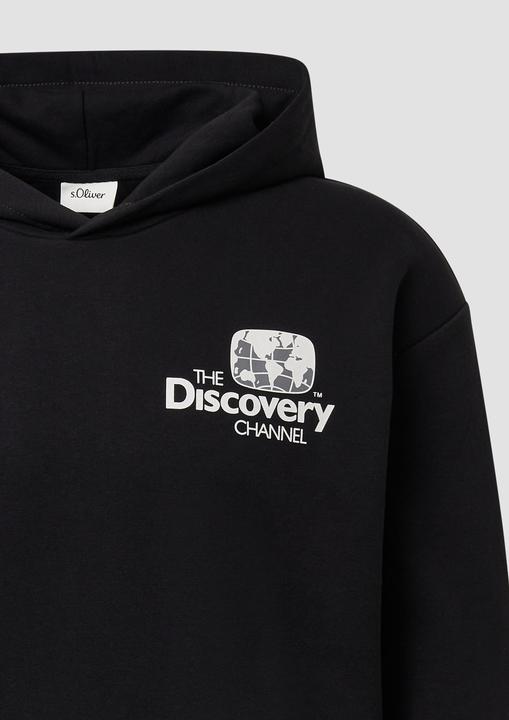 Produktbild s.Oliver Sweatshirt Softer Hoodie im Relaxed Fit mit Artwork (L, M)