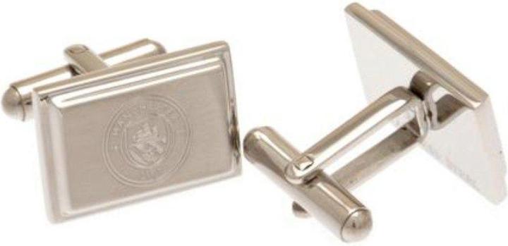 Immagine prodotto Manchester City FC Gemelli da polso incisi con stemma oblungo in scatola (100% acciaio inossidabile)