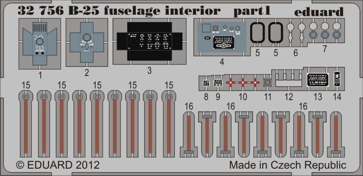 Image du produit Eduard Intérieur de fuselage B-25 pour HK Models