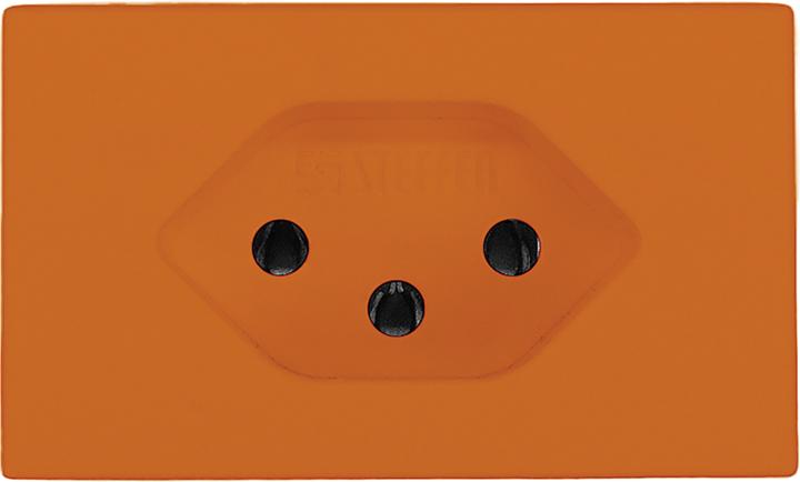 Produktbild Steffen FLF Steckdose 1xT13 orange mit Schraubkontakten