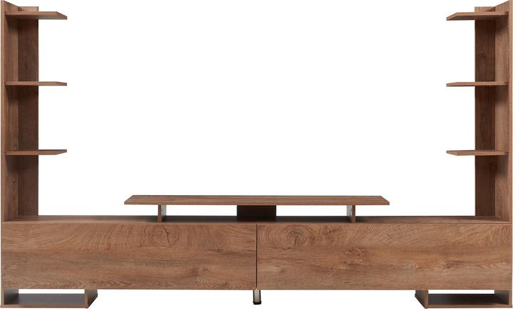 Produktbild En.Casa Fernsehschrank Rauki 233x31x141 cm Walnussoptik (233 x 31 x 140.50 cm)