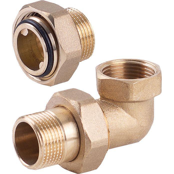 Thumbnail - Perfexim, Rohrverbindungstechnik, brass elbow mounting with 5/4 "O-ring (07-148-0320-000) (Winkelverbindung)