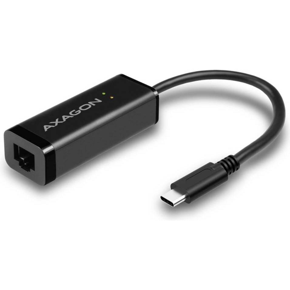 Thumbnail - Axagon ADE-SRC Gigabit Ethernet 10/100/1000 Adapter - USB 3.1 Typ C (USB-C 3.1 Gen 1, RJ45 (1x)), Netzwerkadapter, Schwa...