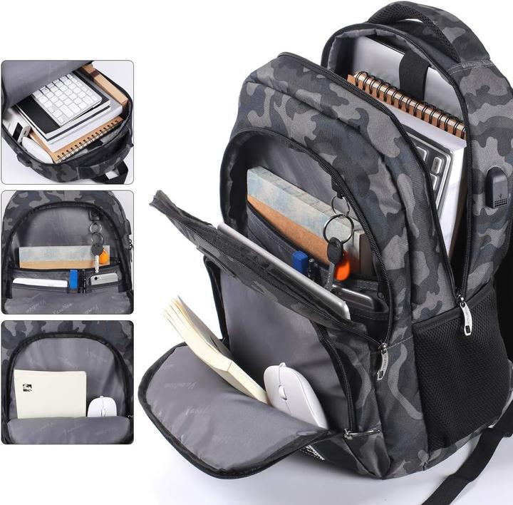 Actual product image Yamtion Laptop-Rucksack mit USB-Ladeanschluss (35 l)