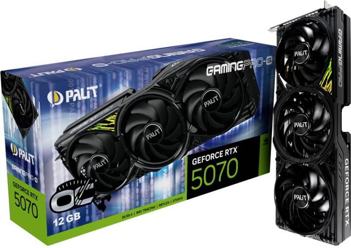 Productafbeelding XpertVision Palit RTX5070 TI GamingPro-S OC V1 16GB GDDR7 HDMI 3xDP (16 GB)