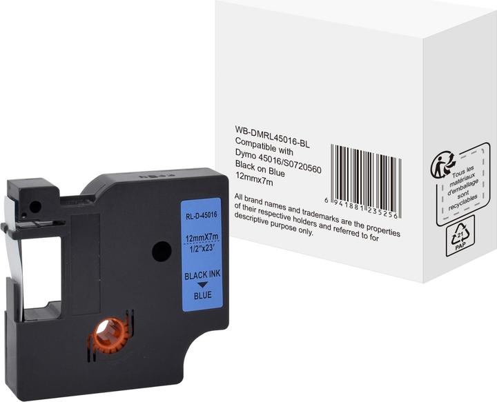 Produktbild Markenlos Beschriftungsband 5DY45016 4000 mm Blau (6.80 cm, Blau)