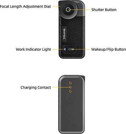 Actual product image 7Ryms Qshot V2 PRO Wireless Phone Monitor Screen White