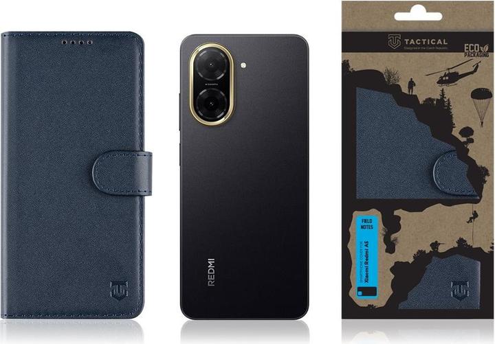 Actual product image Tactical Back panel cover - Field Notes for Xiaomi Redmi A5 4G Blue (Xiaomi Redmi A5 4G)