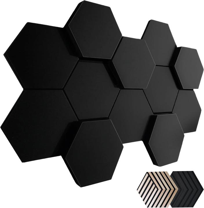 Image du produit Vatto 3D Akustikpaneele Schallabsorber (12 Stück) (12 pcs)