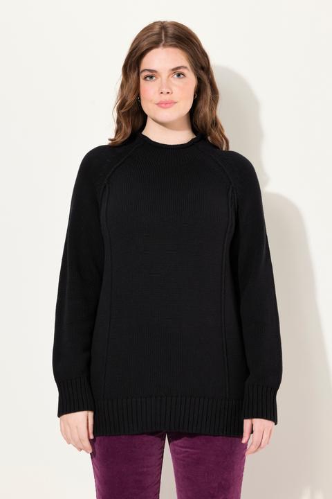 Actual product image Ulla Popken Eco Cotton Inverted Seam Long Sleeve Sweater (42, 44)