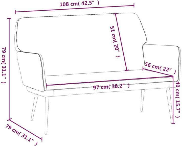 Image du produit vidaXL Sitzbank (79 cm)
