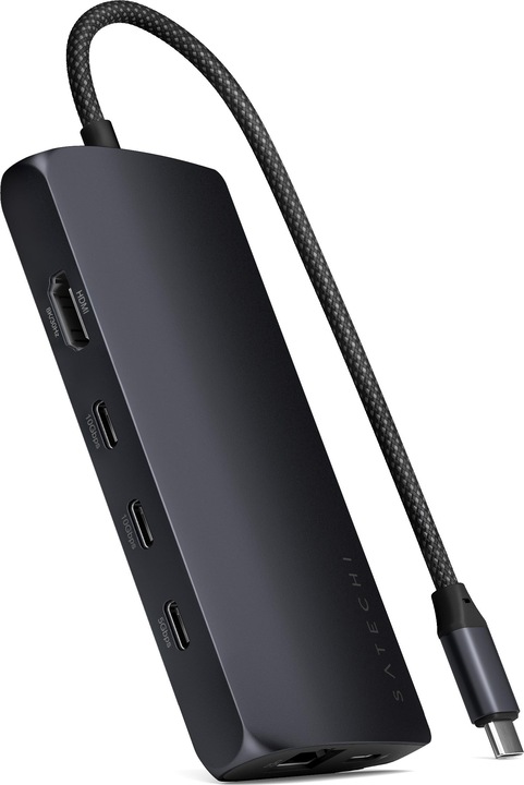 Satechi USB-C Multiport 8k with Ethernet V3 (USB-C, 8 Ports)