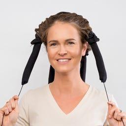 Actual product image Glov Spider Set Cold Curling Rollers For Long And Medium Hair Black 4 Pieces