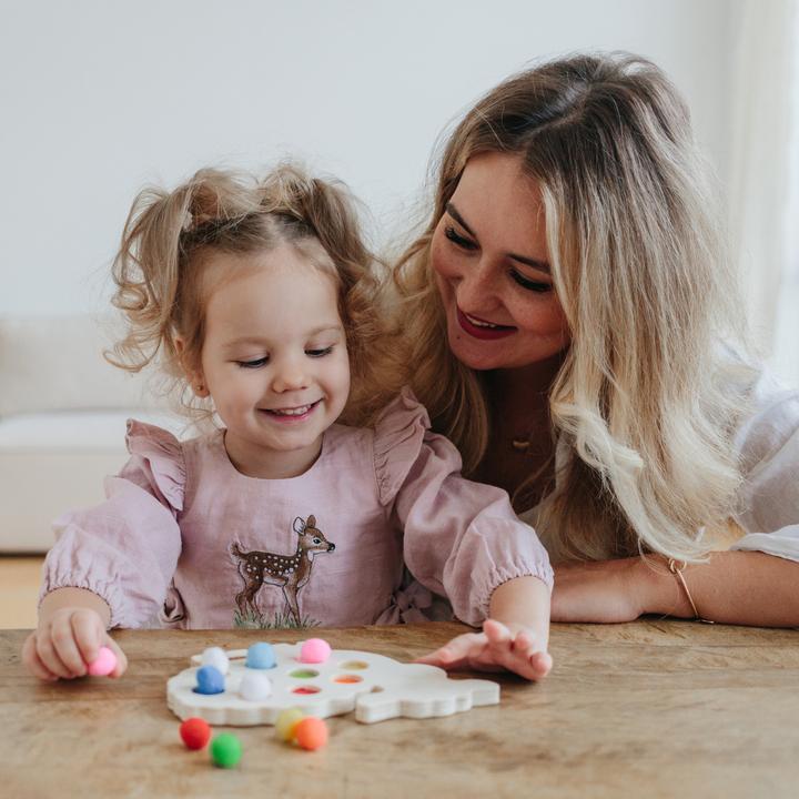 Produktbild Intellectiki Steckspiel Baby-Lamm mit Filz