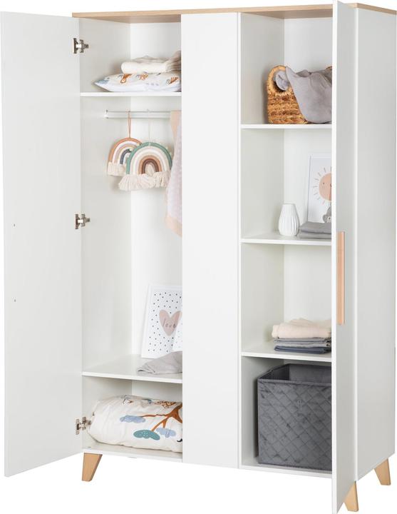 Produktbild Roba Kleiderschrank 2,5 türig Leon (119 x 52 x 190 cm)