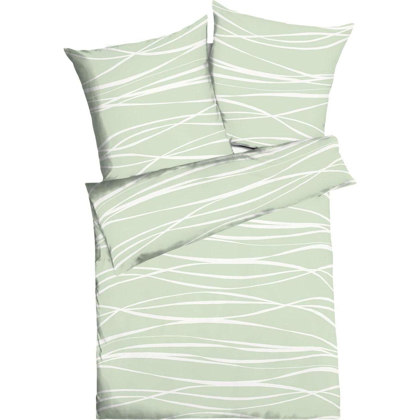 Traumschlaf, Bettwäsche, Mako-Satin Bettwäsche Motion Colours jade (Bettwäsche Set, 135x200 cm + 80x80 cm)