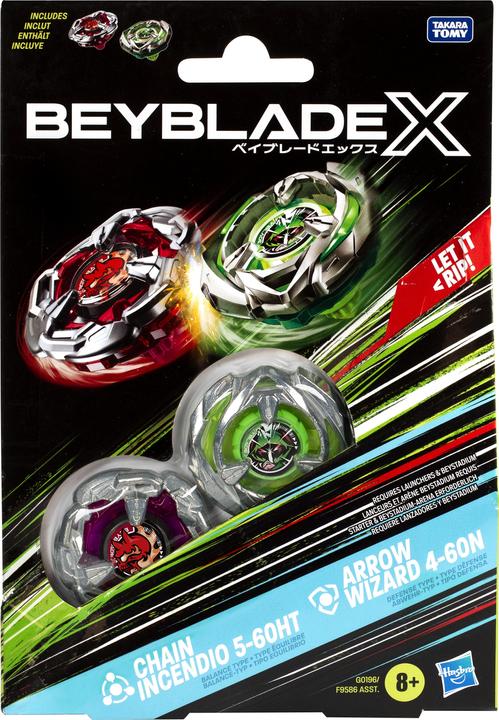 Actual product image Hasbro Beyblade X Gen 4 Dual Pack (random model) (Multilingual)