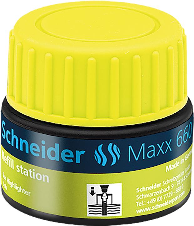 Produktbild Schneider Tintenglas Nachfülltinte 660 Gelb (1 Stück, Gelb)