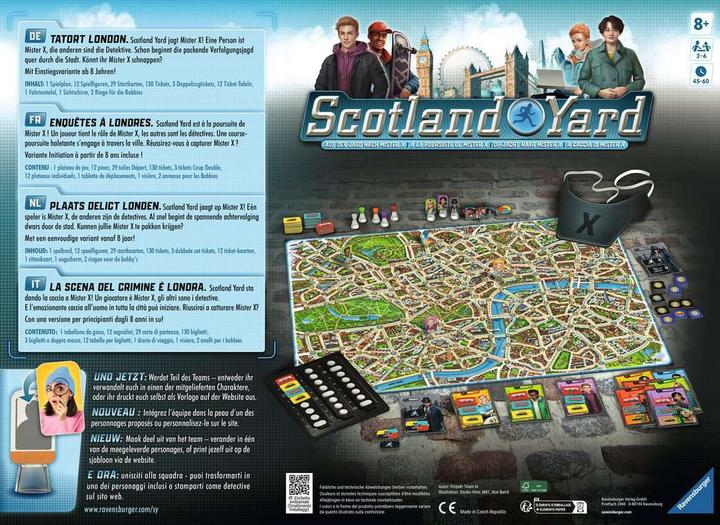 Actual product image Ravensburger Scotland Yard (English, French, German, Italian, 2 - 6 Players)