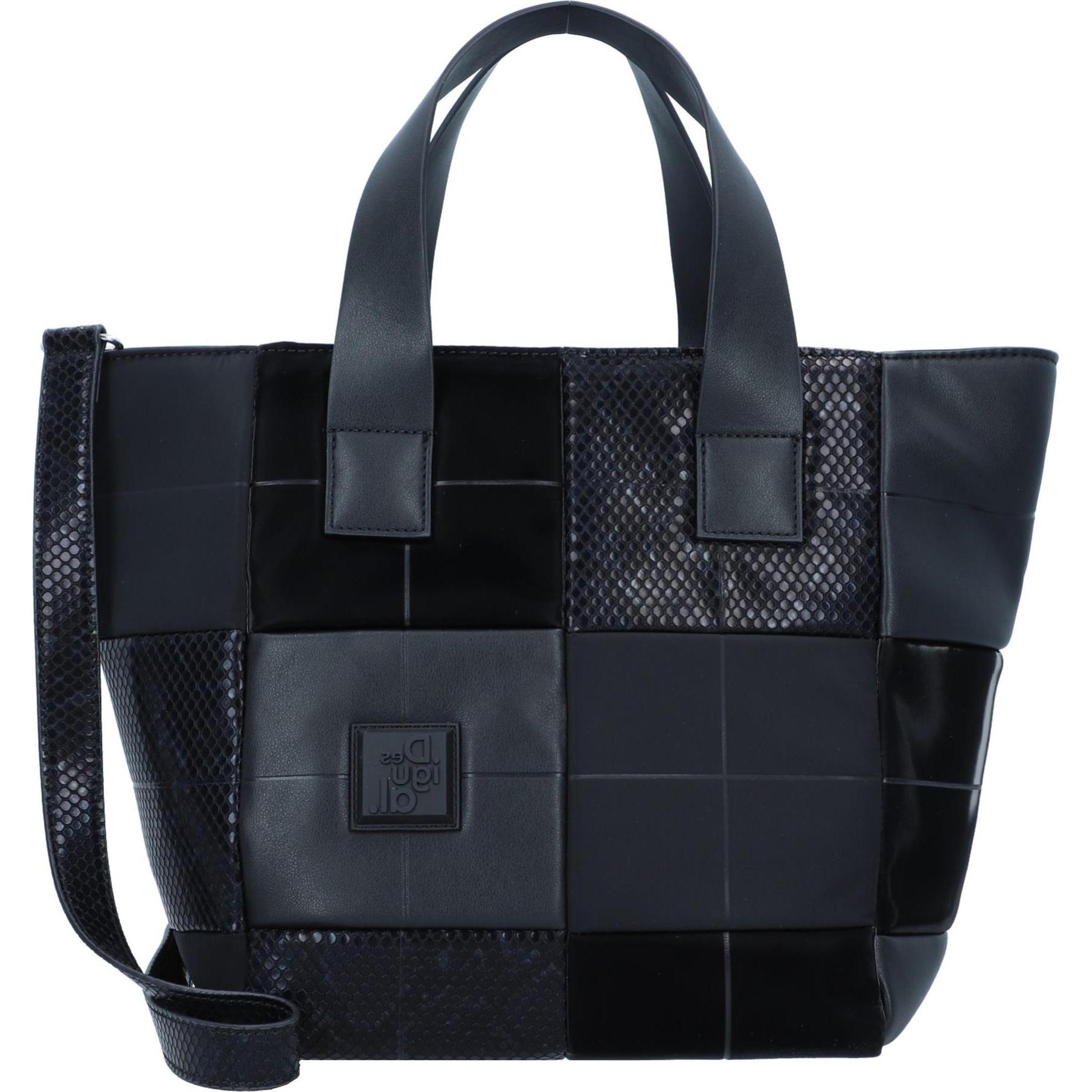 Desigual, Tasche, Shopper Tasche 28 cm, Schwarz, (14 l)