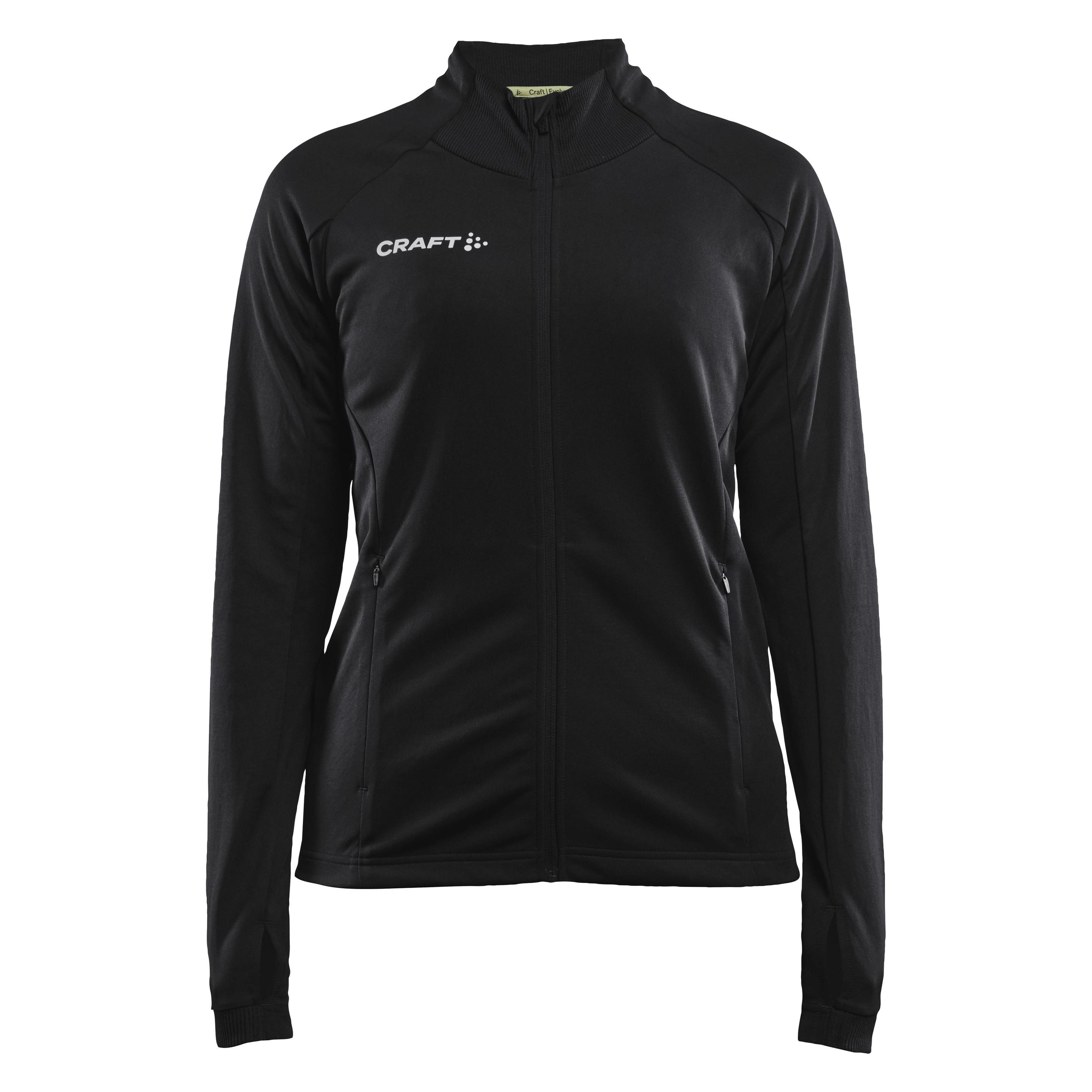 Craft, Damen, Sportshirt, Evolve Full Zip W (S), Schwarz, S