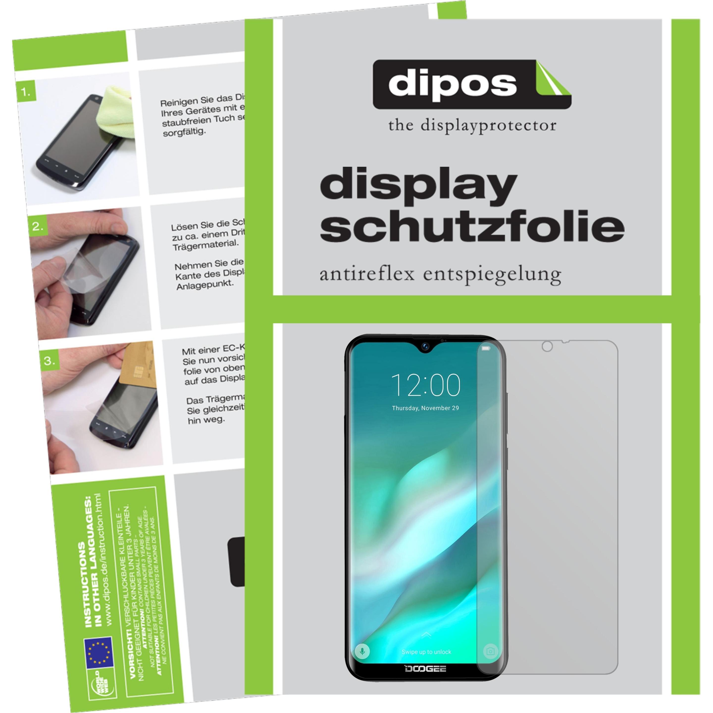 Dipos Displayschutzfolie Antireflex (6 Stück, Doogee X90), Smartphone Schutzfolie, Transparent