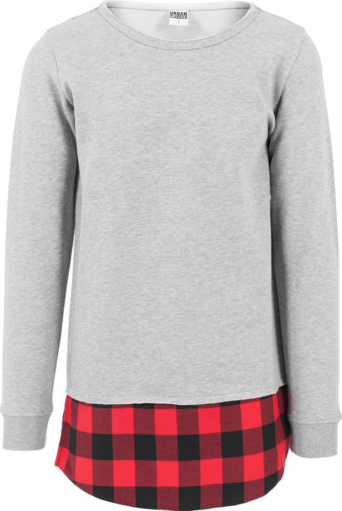 Produktbild Urban Classics Long Flanell Bottom Open Edge Crewneck (L)