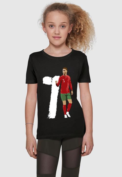 Actual product image Merchcode Girls Player 3 Short Sleeve Tee - 167867 (122, 128)