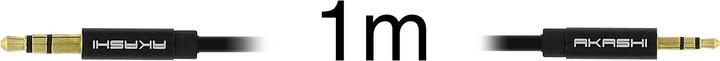 Produktbild Akashi CABLE AUDIO STEREO JACK 2.5/ JACK 3.5MM NOIR (1 m)