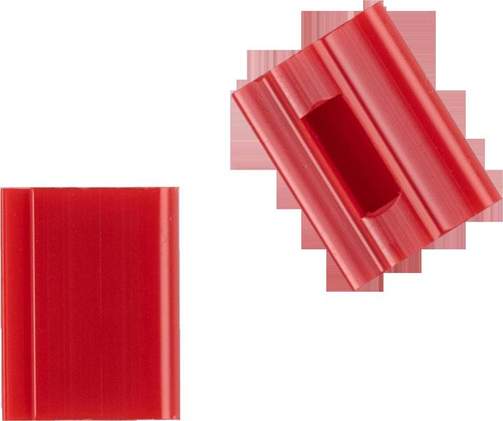 Produktbild Elba Farbige Laschen, aus PVC, zum Aufstecken, rot für vertikale 1 Hängemappen, Maße: (B)20 x (T)5 x