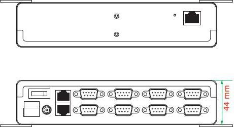 Actual product image Moxa NPort 5610-8-DT