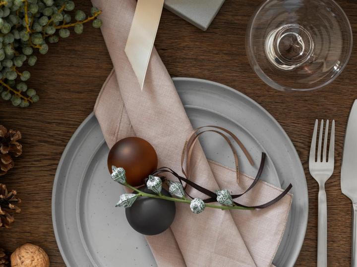 Actual product image Blomus JUHLA Weihnachtsschmuck M port/plum/brown 5cm 6tlg (6 x)