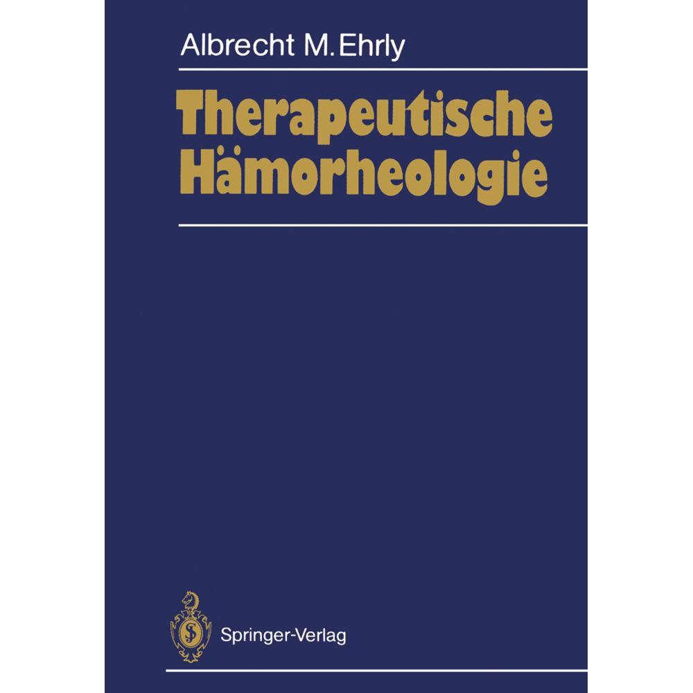Thumbnail - Therapeutische Hämorheologie, Fachbücher von Albrecht M. Ehrly